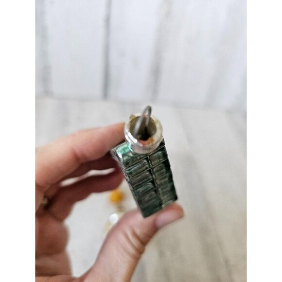 Vintage glass cupcake Church chapel Bell mini ornament set Xmas tree - Picture 5 of 11